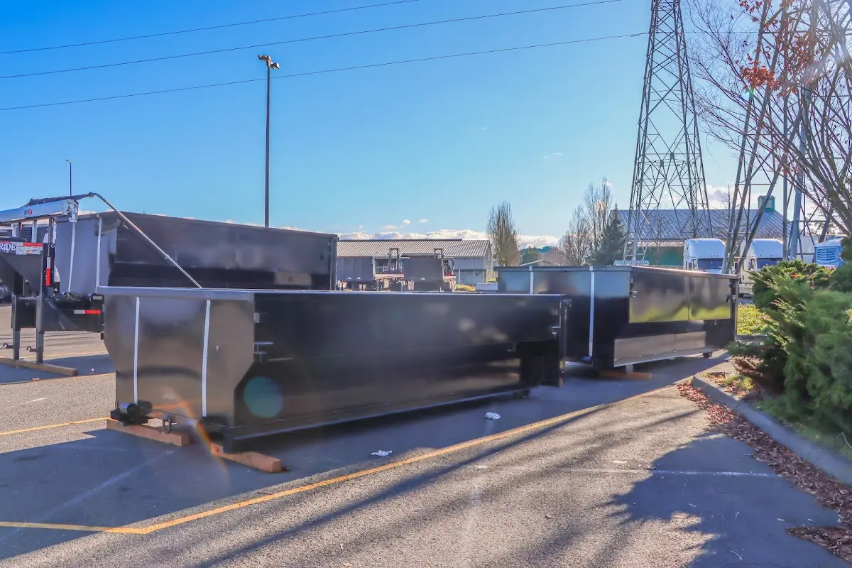 Roll-off dumpster ready for waste disposal at job site for Residential Dumpster Rental in Lemon Grove